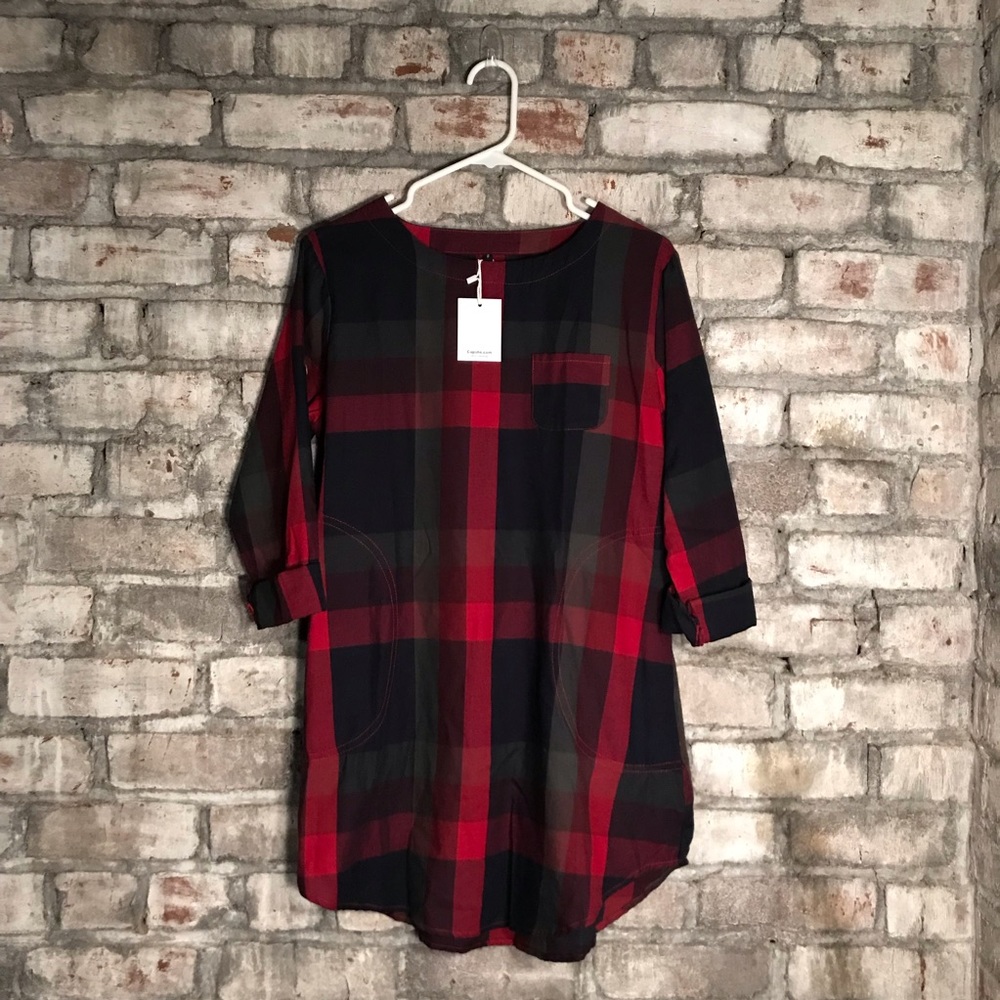 Cupshe Plaid Dress Christmas Colors